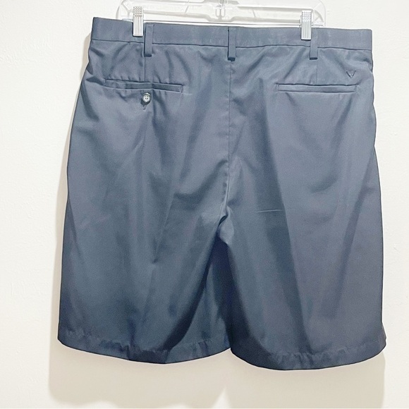 CALLAWAY Men’s Black Double Pleated Golf Shorts Active Waistband 10” Inseam 38 - Picture 6 of 6